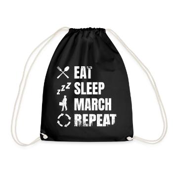 Drum Player Daily Routine - Drawstring Bag - black - Front