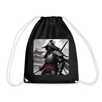 Fier Guerrier Samouraï Japon Asie Kendo Ninja - Sac de sport léger - noir - Devant