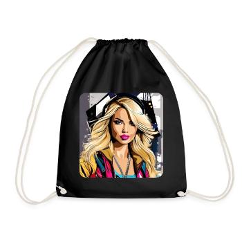 Sexy Streetwear Hip Hop Girl - Sac de sport léger - noir - Devant