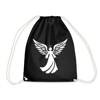 Halo de Noël Angel Silhouette - Sac de sport léger - noir - Devant