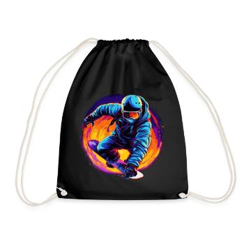 Snowboard ou ski puis après-ski - Sac de sport léger - noir - Devant