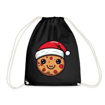 Biscuit de Noël Cuisson - Sac de sport léger - noir - Devant