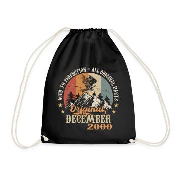 December 2000 Jubilee 2000 Legends December - Drawstring Bag - black - Front