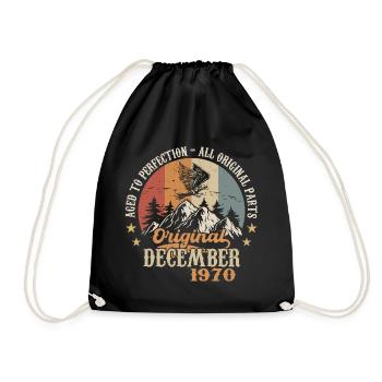 Décembre 1970 Jubilé 1970 Légendes Décembre - Sac de sport léger - noir - Devant