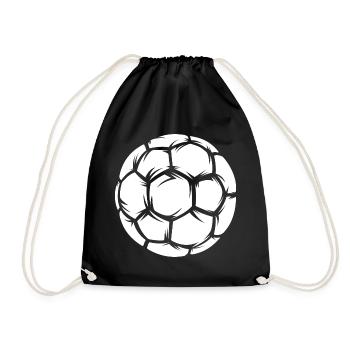 Handballer, Équipe, Handball, Ballon, Logo, Sport Entraînement - Sac de sport léger - noir - Devant