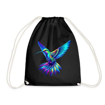 Kolibri - Turnbeutel - Schwarz - Vorne
