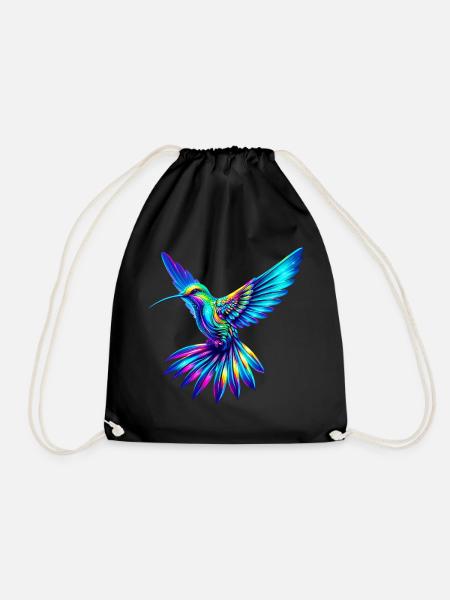 Kolibri - Turnbeutel - Schwarz
