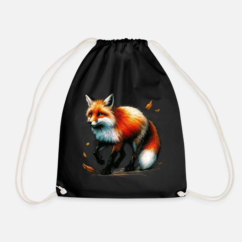 Fuchs - Turnbeutel - Schwarz