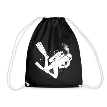 Plongée Plongée Plongée Plongeur Plongée libre Hommes - Sac de sport léger - noir - Devant