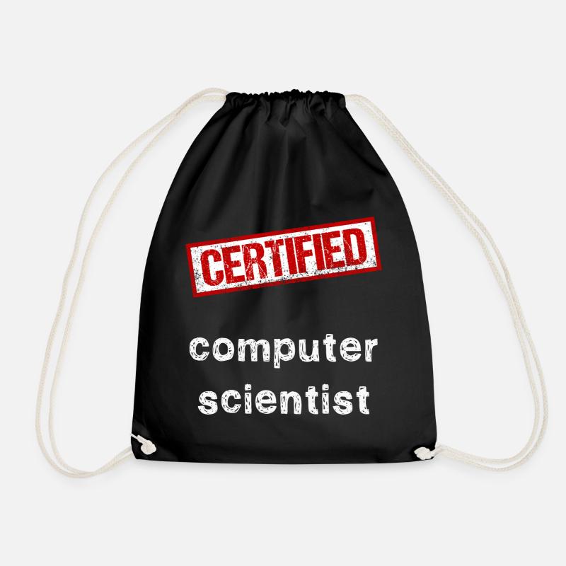Computer scientist - Drawstring Bag - black