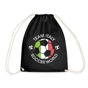 Logo du tournoi du championnat d’Italie de football - Sac de sport léger - noir - Devant