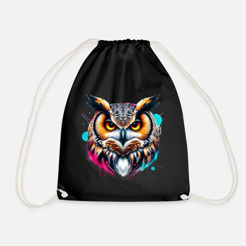 Hibou - Sac de sport léger - noir