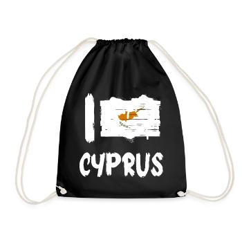 J’aime Chypre Pays Pays - Sac de sport léger - noir - Devant