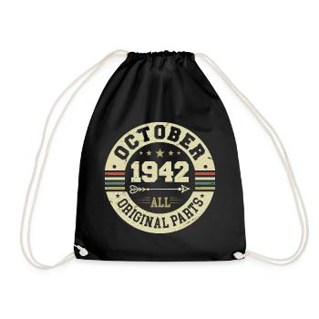 Légendaire depuis octobre 1942 Anniversaire octobre 1942 - Sac de sport léger - noir - Devant