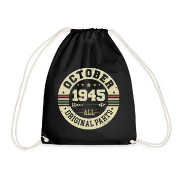 Légendaire depuis Octobre 1945 Anniversaire Octobre 1945 - Sac de sport léger - noir - Devant