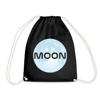 La lune - Sac de sport léger - noir - Devant