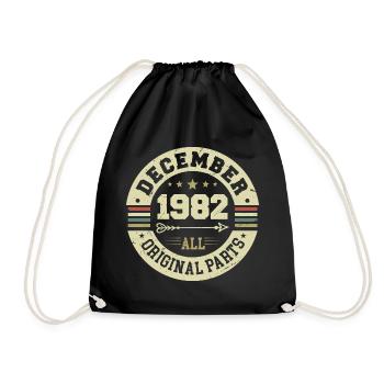 Légendes Anniversaire Décembre 1982 Naissance Cadeau - Sac de sport léger - noir - Devant