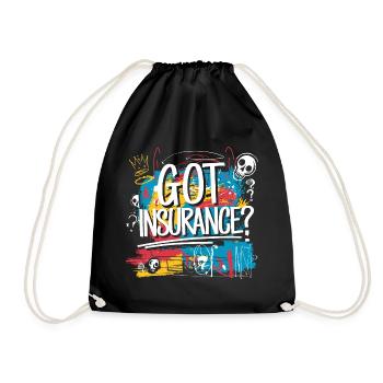 The path to the ideal insurance solution - Drawstring Bag - black - Front