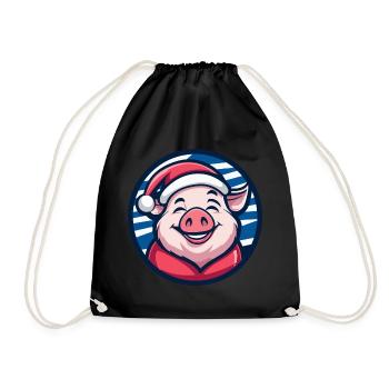 Noël Cochon Noël - Sac de sport léger - noir - Devant