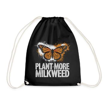 Préserver la nature avec des plantes à soie - Sac de sport léger - noir - Devant