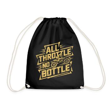 Adrenaline & Speed in Motocross - Drawstring Bag - black - Front
