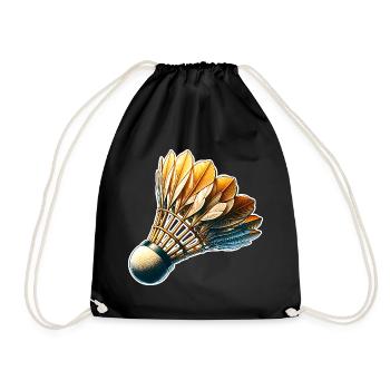 Badminton - Drawstring Bag - black - Front