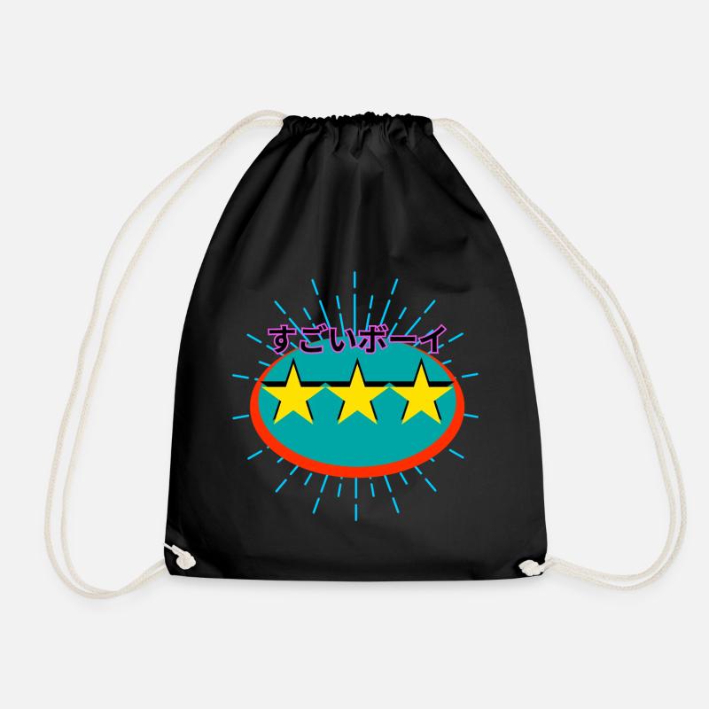 Sugoi Boy Trio Star Po Art - Drawstring Bag - black