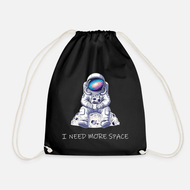 I Need More Space - Turnbeutel - Schwarz
