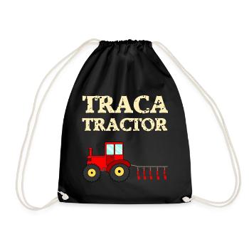 Traca Tractor - Drawstring Bag - black - Front