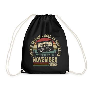 November 1988 - Drawstring Bag - black - Front