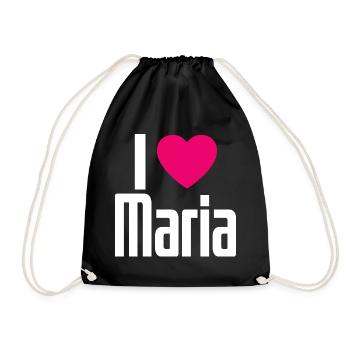 J’aime Maria Coeur rose J’aime Maria - Sac de sport léger - noir - Devant