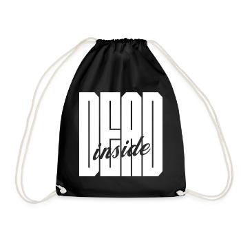 Dead Inside fettes Logo - Turnbeutel - Schwarz - Vorne