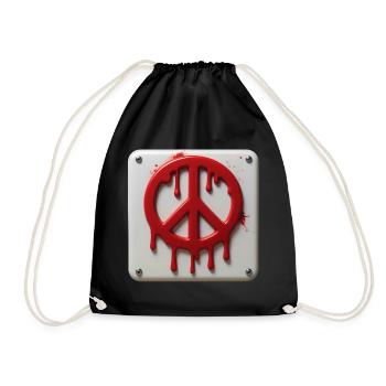 PEACE EMERGENCY #2 - peace & love - Sac de sport léger - noir - Devant