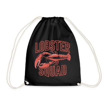 Lobster Squad Vintage Seafood Team - Drawstring Bag - black - Front