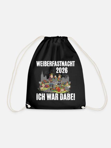 Weiberfastnacht 2026 - Turnbeutel - Schwarz