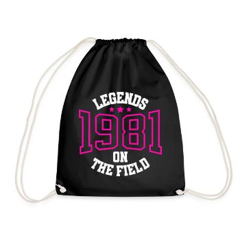 Legends 1981 on the Field - Drawstring Bag - black - Front
