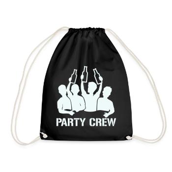 Bottle Raise Party Crew - Drawstring Bag - black - Front