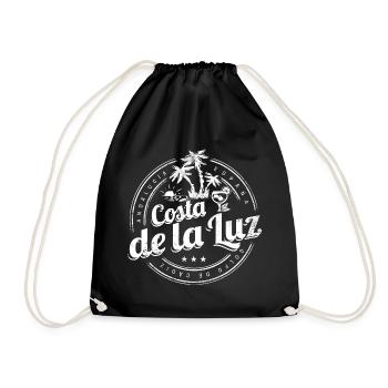 Costa de la Luz in Andalusia Spain Souvenir - Drawstring Bag - black - Front