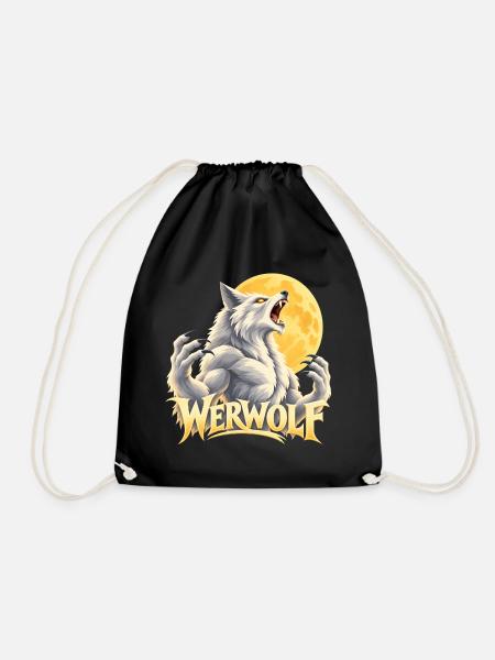 Werwolf Mondlicht Kraft - Turnbeutel - Schwarz