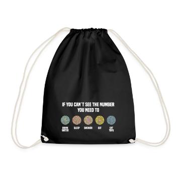 Ishihara Numbers - Eat Tofu - Turnbeutel - Schwarz - Vorne