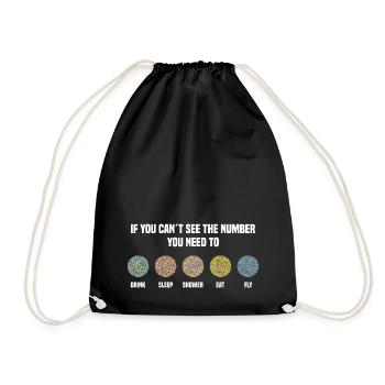 Numéros d’Ishihara - Fly - Sac de sport léger - noir - Devant