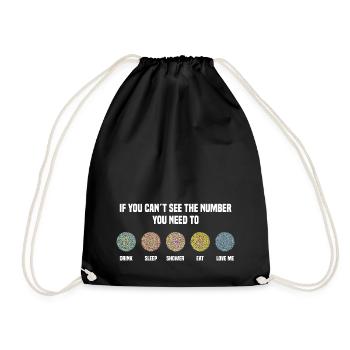 Ishihara Numbers - Aimez-moi - Sac de sport léger - noir - Devant