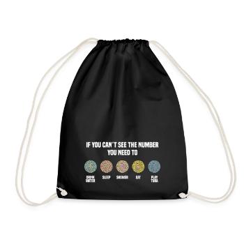 Numéros d’Ishihara - Jouer du tuba - Sac de sport léger - noir - Devant