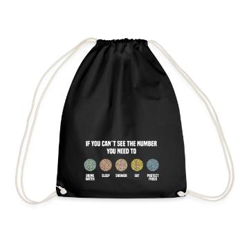 Ishihara Numbers - Protect Frogs - Turnbeutel - Schwarz - Vorne