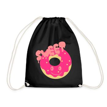sweet donut - Sac de sport léger - noir - Devant