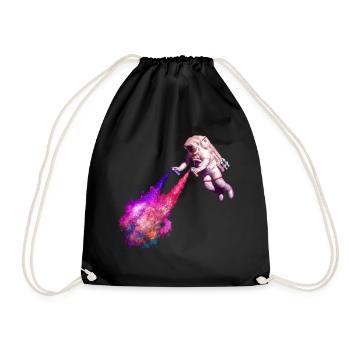 Shooting stars - Drawstring Bag - black - Front