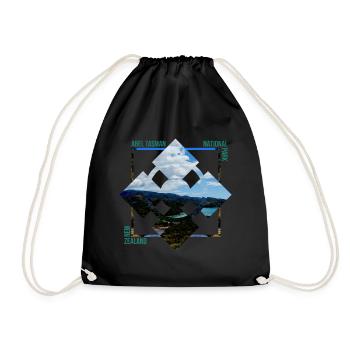Abel Tasman Nouvelle-Zélande dream beach idée cadeau - Sac de sport léger - noir - Devant
