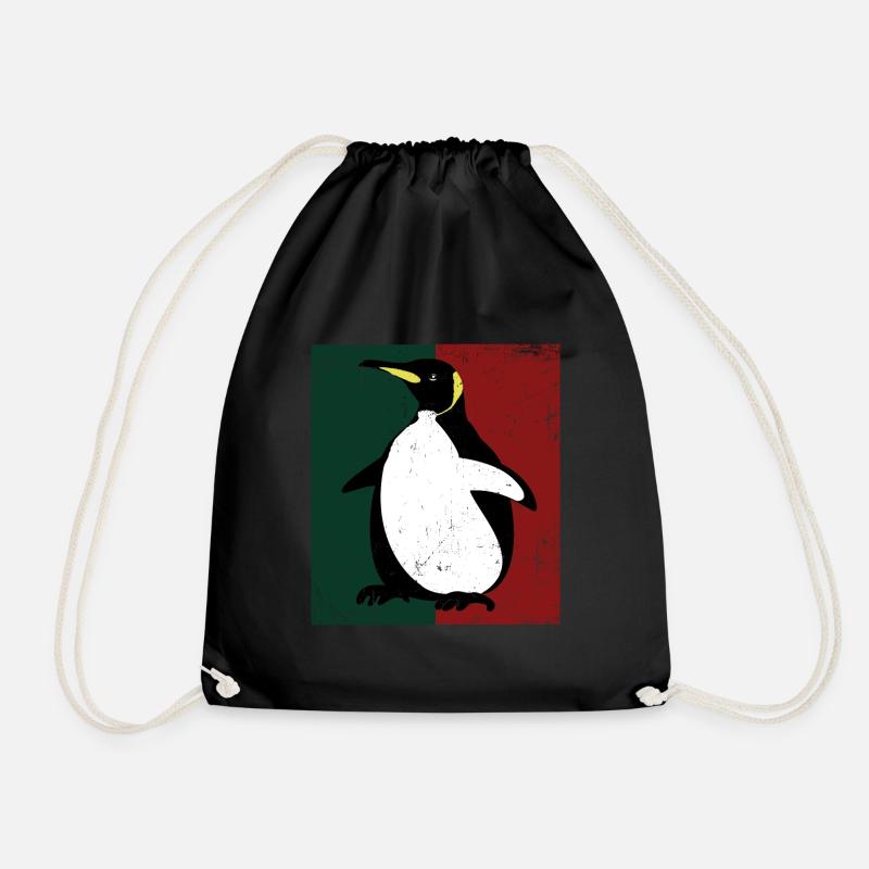 Pinguin - Turnbeutel - Schwarz