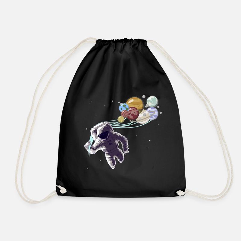 Système Solaire Planètes Astronaute Espace Mars - Sac de sport léger - noir