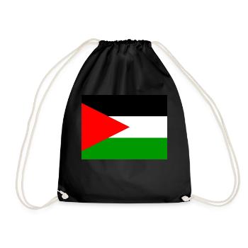 Pavillon de l’Autorité palestinienne (ps) - Sac de sport léger - noir - Devant